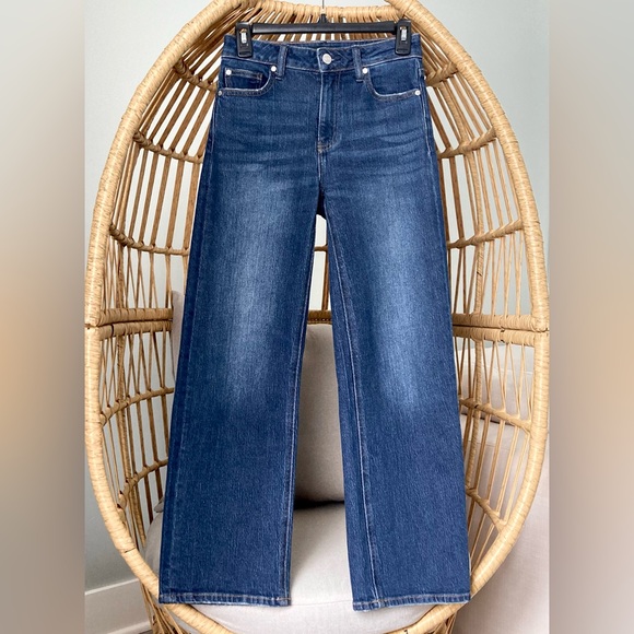 Quince Bella Stretch Relaxed Straight Jeans Stormy Blue Size 24 Sustainable - Picture 2 of 10